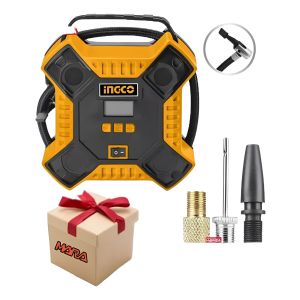 Compresor Inflador 12 Volt Para Auto Ruedas Ingco + Regalo