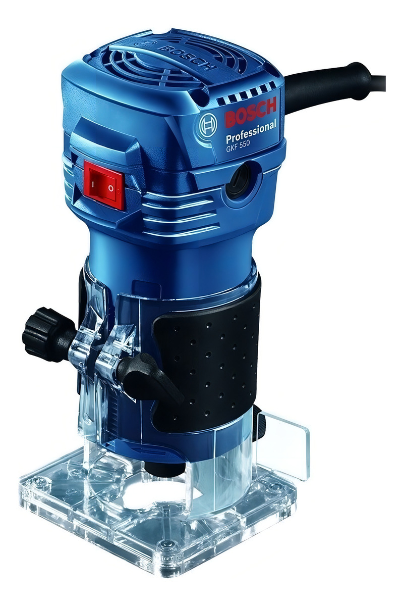 Fresadora Bosch Gkf 550 Professional 33.000 Rpm Color Azul