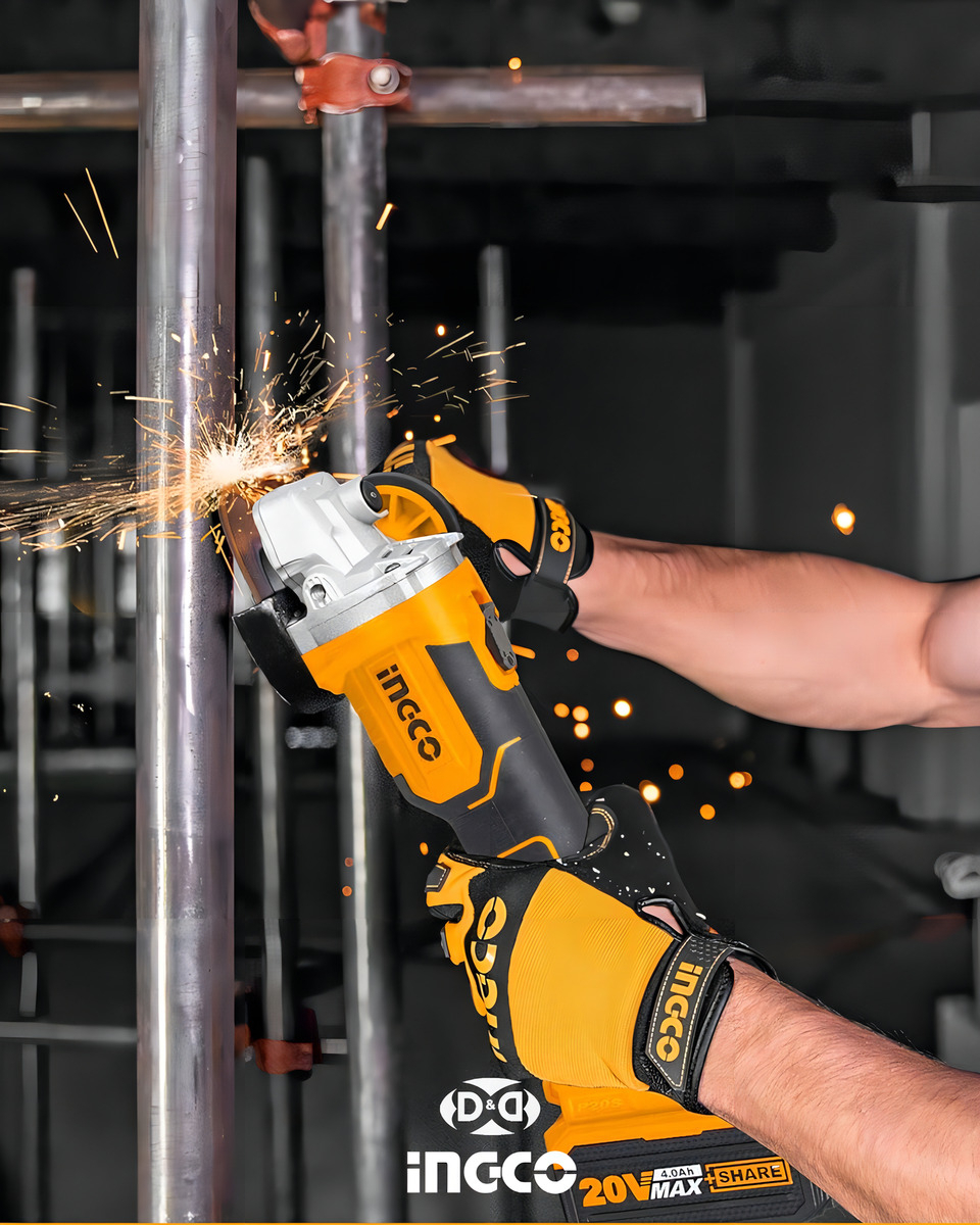 Ingco Industrial Cagli21154 Amoladora Brushless 4 1/2 Color Naranja Claro - Imagen 3