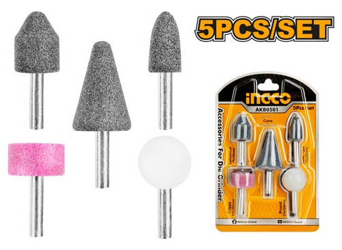 Kit Accesorios Piedras Rotativas Ingco Amoladora Recta Color Gris - Imagen 2