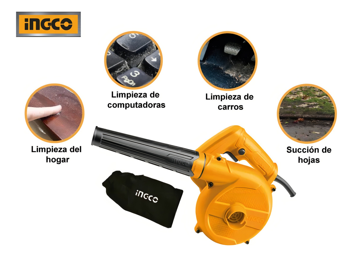 Sopladora Aspiradora Ingco 400w Ab4018 - Imagen 6