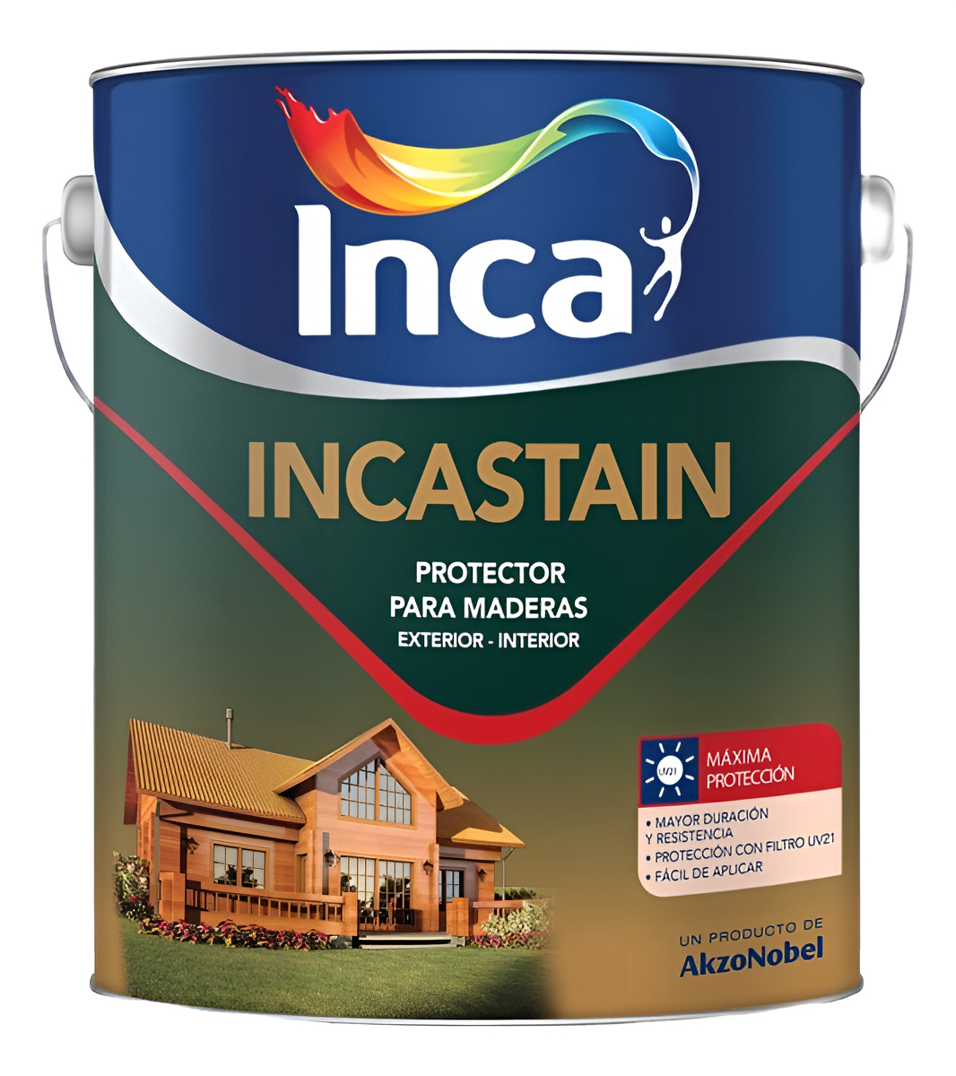 Pintura Protector De Madera Inca Incastain 4lts Acabado Satinado Color Incoloro