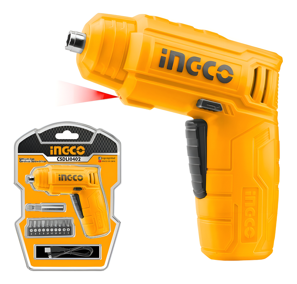 Ingco Atornillador Inalambrico Ionlitio 4v Csdli0402