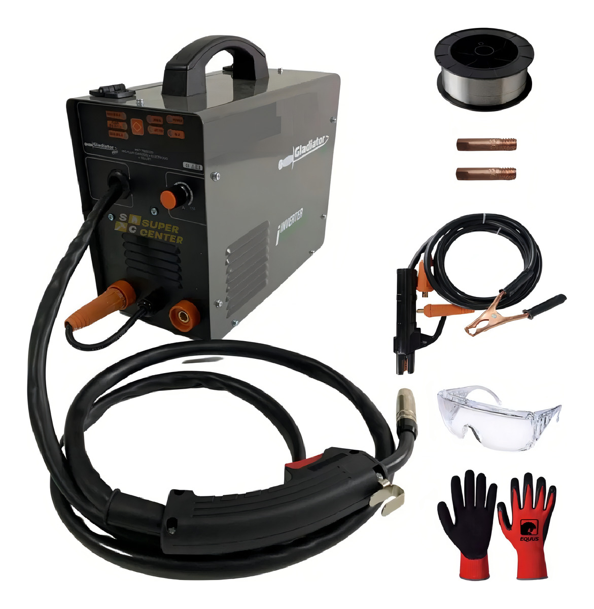 Inverter Mig Electrodo Tig 160amp-imet7160/220-gladiator Pro Color Gris - Imagen 3