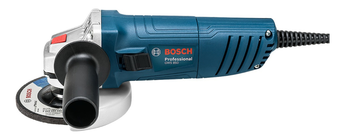 Miniamoladora Angular Bosch Professional Gws 850 06013775d0-000 Color Azul 850 w 220 v + Accesorio