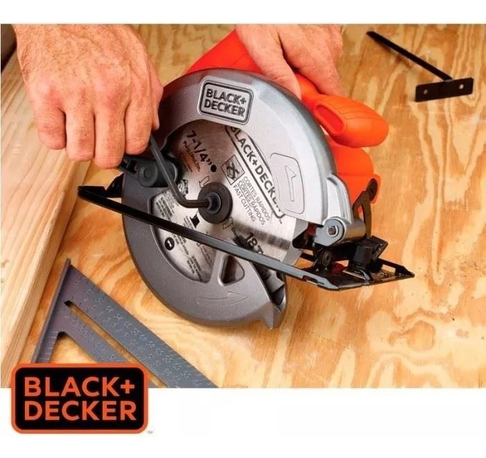 Sierra Circular Eléctrica Black+decker Cs1004 184mm 1.4kw Naranja 50hz/60hz - Imagen 4