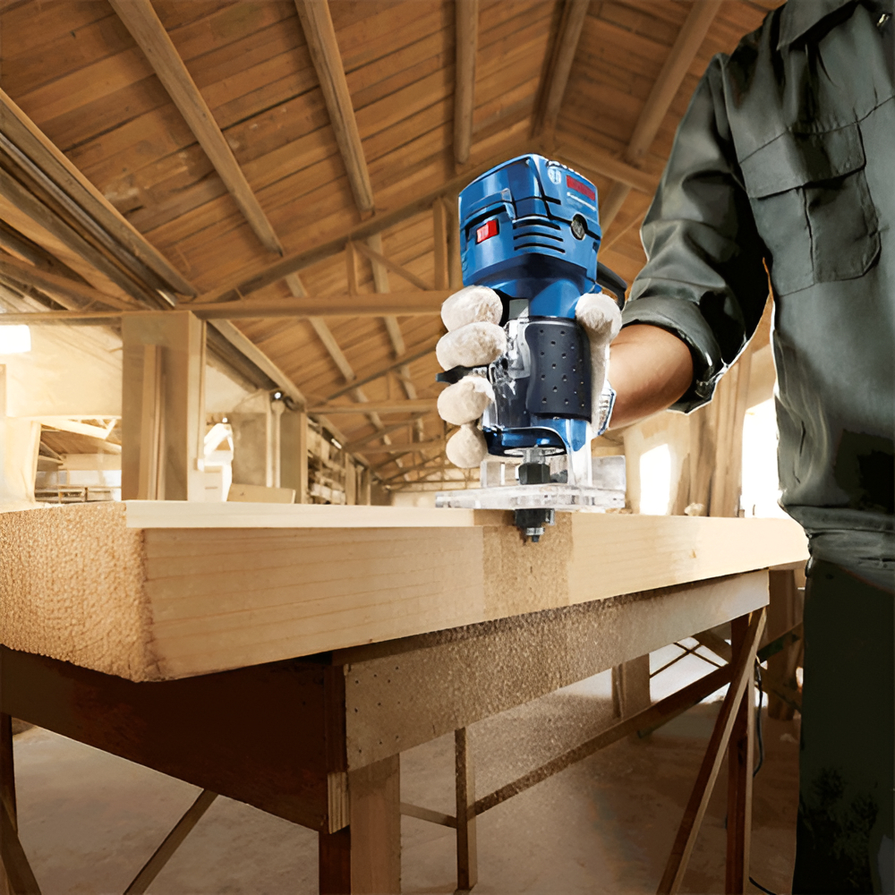 Fresadora Bosch Gkf 550 Professional 33.000 Rpm Color Azul - Imagen 9