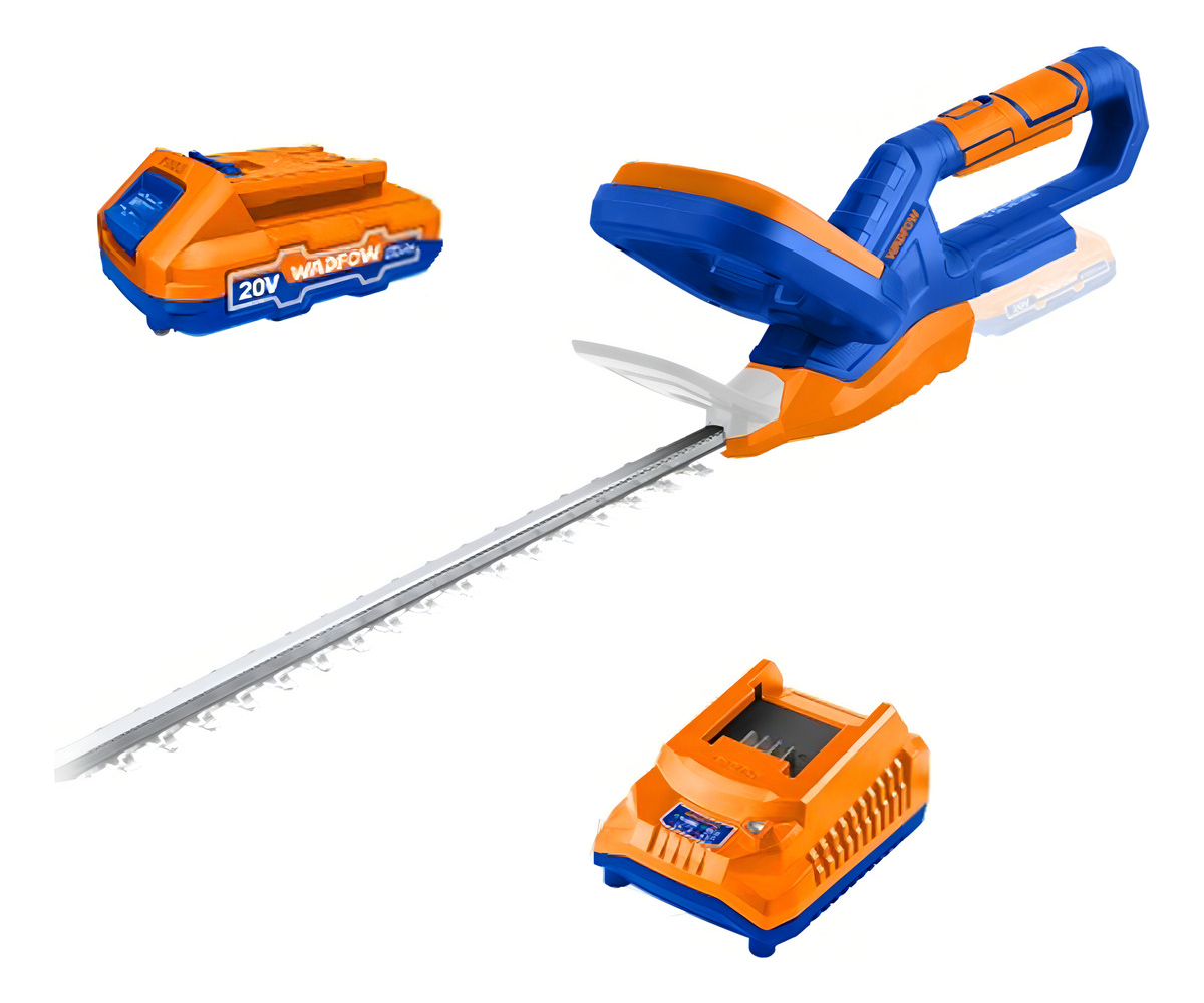 Corta Cerco 20v C Bat Y Cargador Wadfow Wlyp546 Color Azul