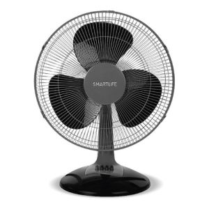 Ventilador De Mesa Smartlife 40cm 3vel 50w Con Oscilación Estructura Negro Aspas Negro Diámetro 40 Cm