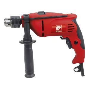 Taladro Electrico Equus 650w C/percutor Y Mango Profesional Color Rojo Frecuencia 50