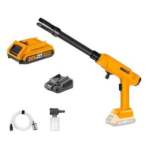 Hidrolavadora A Bateria Completa Cpwli20282 Ingco Mht Color Anaranjado Y Negro