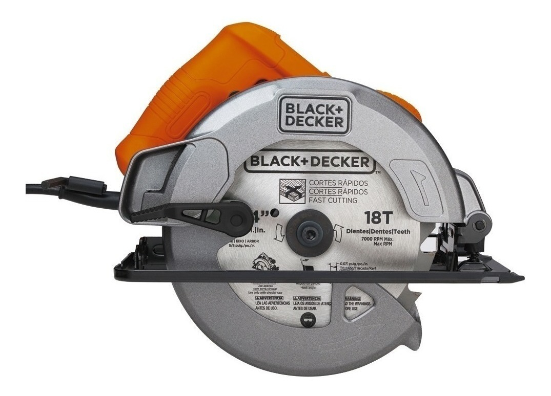 Sierra Circular Eléctrica Black+decker Cs1004 184mm 1.4kw Naranja 50hz/60hz - Imagen 2