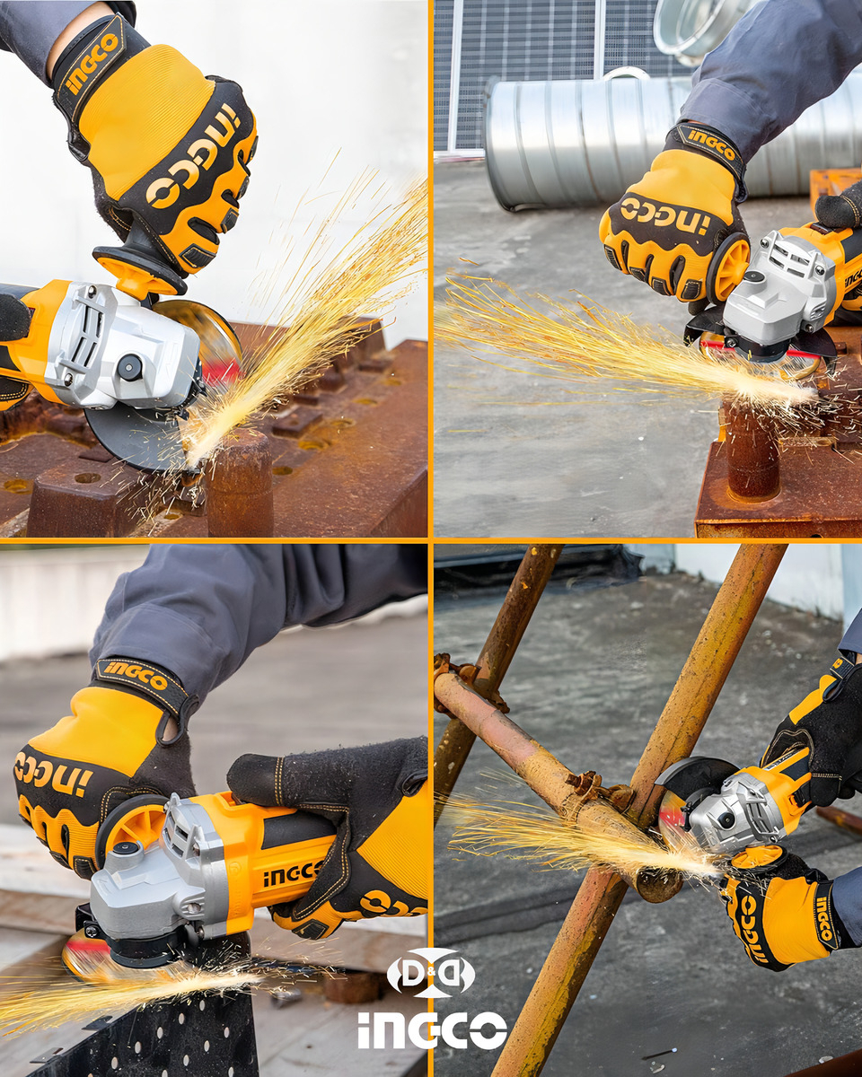 Ingco Industrial Cagli21154 Amoladora Brushless 4 1/2 Color Naranja Claro - Imagen 4