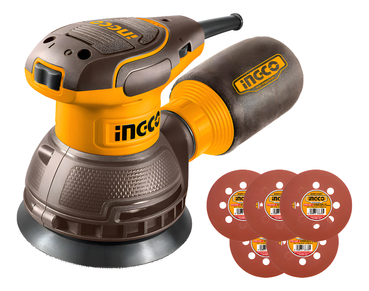Lijadora Roto Orbital Ingco Rs3216 Velocidad Variable + 5 Li