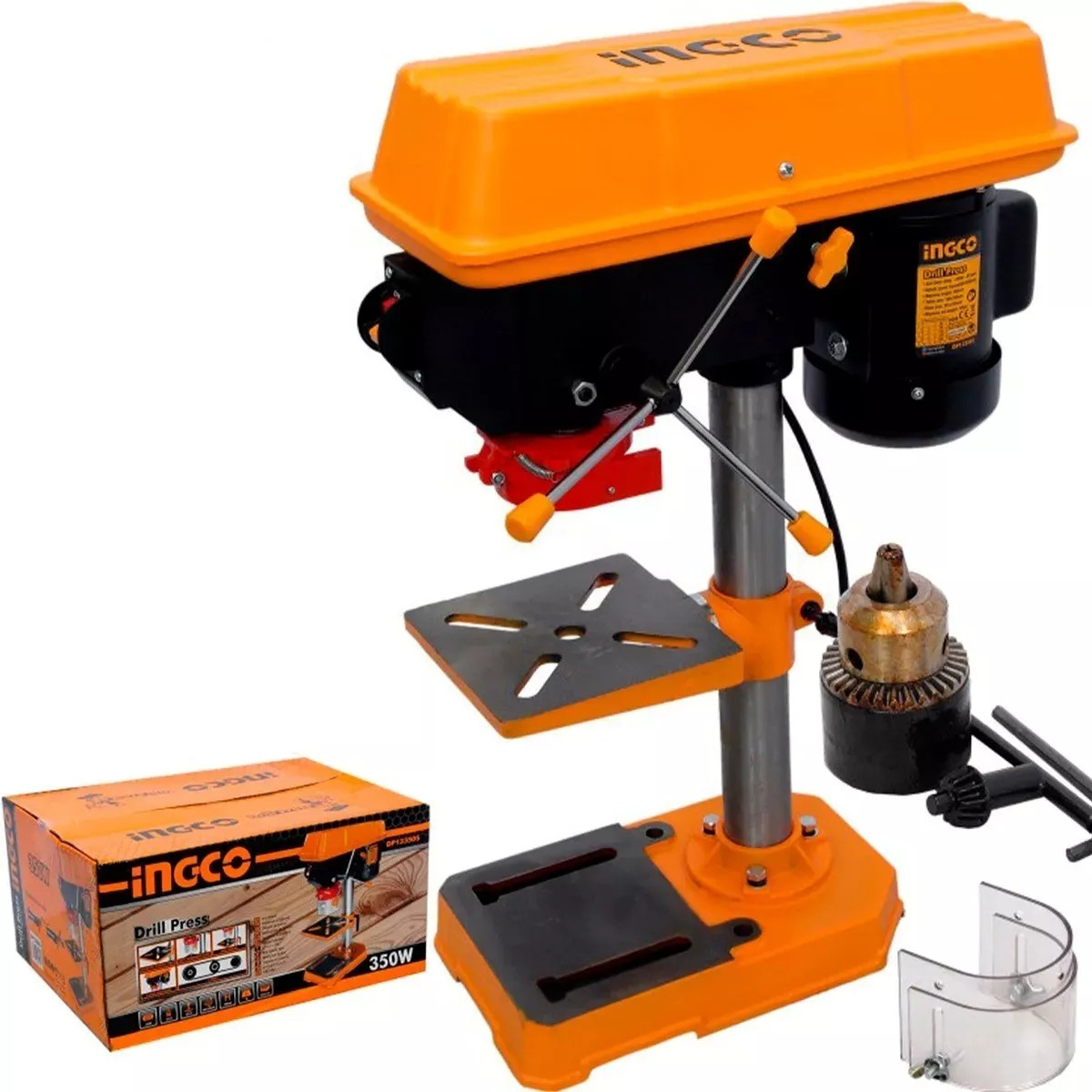 Taladro De Banco 350w -13mm - Ingco - Color Amarillo - Imagen 6