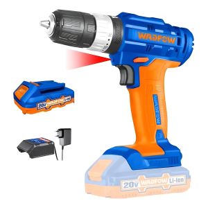 Taladro C/ Percutor Atornillador P20s Wadfow Wcdp521 Color Azul