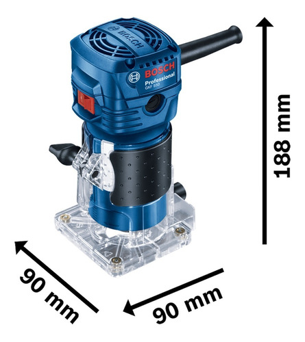 Fresadora Bosch Gkf 550 Professional 33.000 Rpm Color Azul - Imagen 7