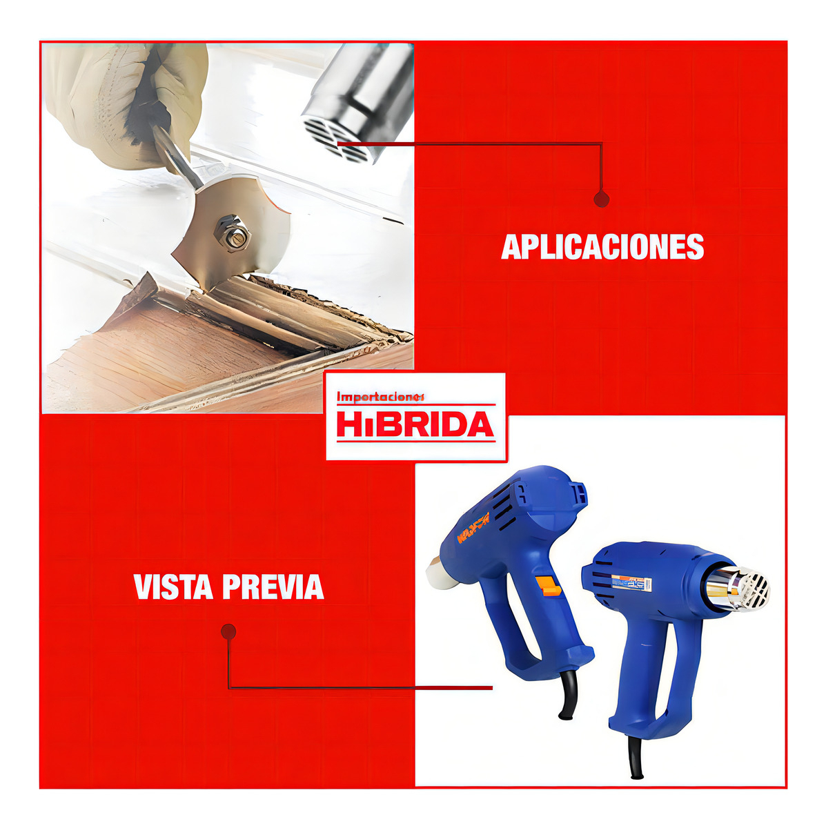 Pistola De Calor 1800w Wadfow Whg1514 Azul - Imagen 5