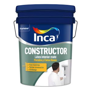 Pintura Interior Latex Antihongos Inca Constructor 4kg Color Blanco