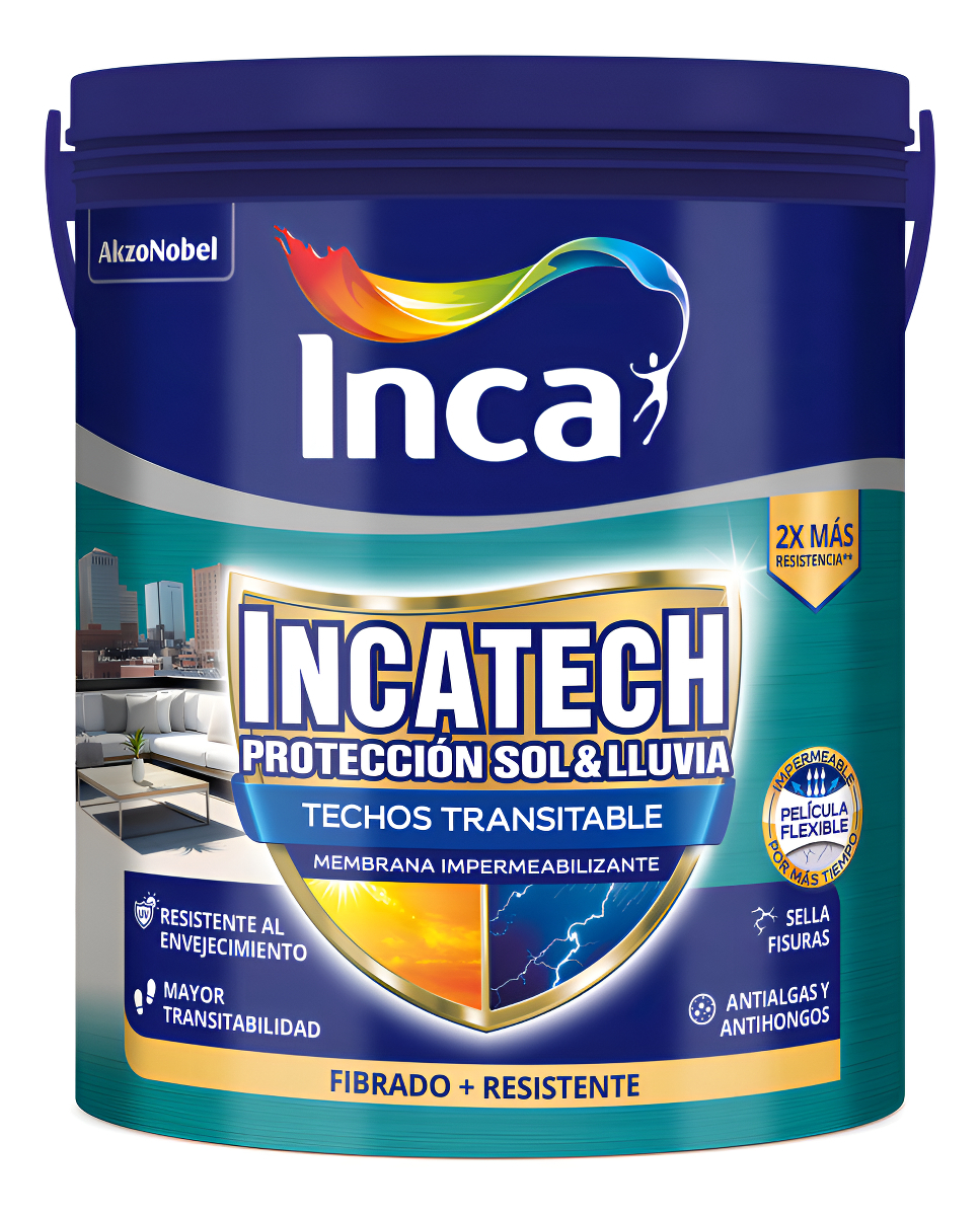 Incatech Fibrado Membrana Líquida Impermeabilizante Inca 20k - Imagen 2