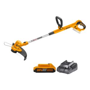 Bordeadora Inalambrica Cesped Bateria Cargador Ingco Color Amarillo