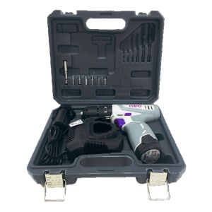 Taladro Atornillador Percutor Recargable 12v 10mm 2 Bat Neo Color Gris Tp1010/12k2