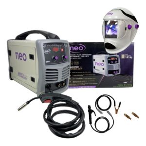 Soldadora Inverter 200a Mig-tig + Máscara Fotosensible Neo Color Gris Frecuencia 50 Hz/60 Hz