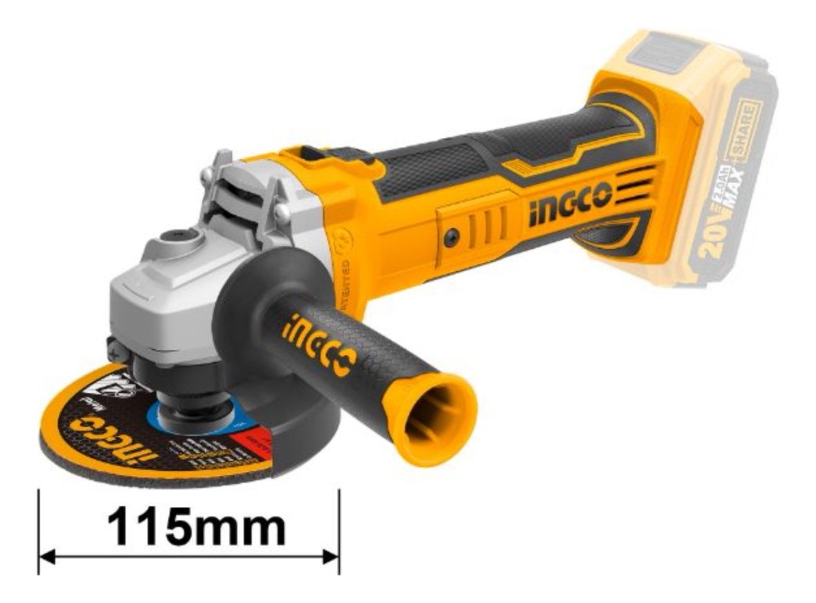 Amoladora A Bateria Ps20 Sin Carbones Ingco Color Anaranjado Y Negro Frecuencia 50hz/60hz Anaranjado/negro - Imagen 6