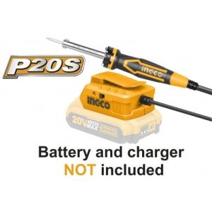 Soldador A Batería 20v Ingco Csili2001 - Lnf Color Anaranjado