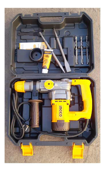 Rotomartillo 1050w 4,5j Sds Plus 3800bpm Ingco Rh10506 Color Amarillo Frecuencia 50 Hz/60 Hz - Imagen 3