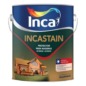 Pintura Protector De Madera Inca Incastain 1lt Ecopint Acabado Satinado Color Natural