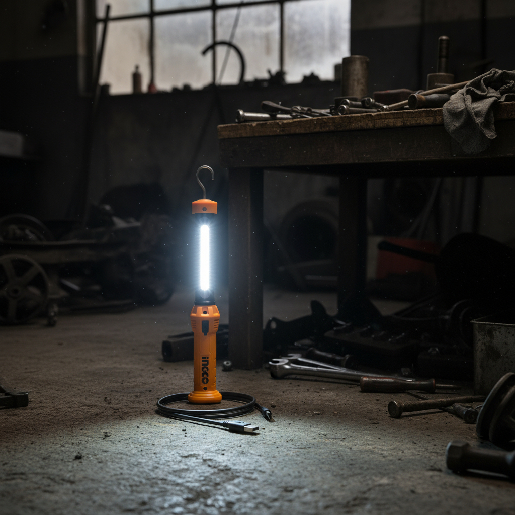 Linterna Lampara Magnética Recargable Ingco Hwli35261 *ub* Color De La Luz Blanco - Imagen 8