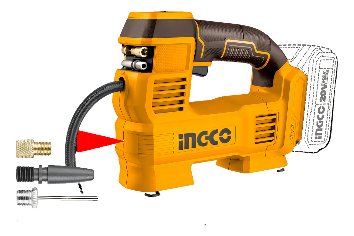 Compresor De Aire 160psi 11bar P20s S/bat Ingco Color Naranja Claro Fase Eléctrica Monofásica