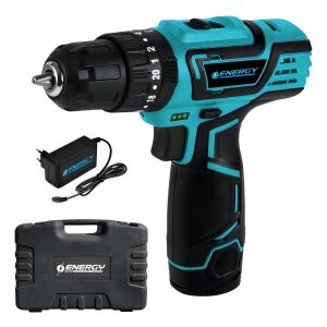 Taladro Atornillador Percutor Energy 12v Litio En Valija Ub
