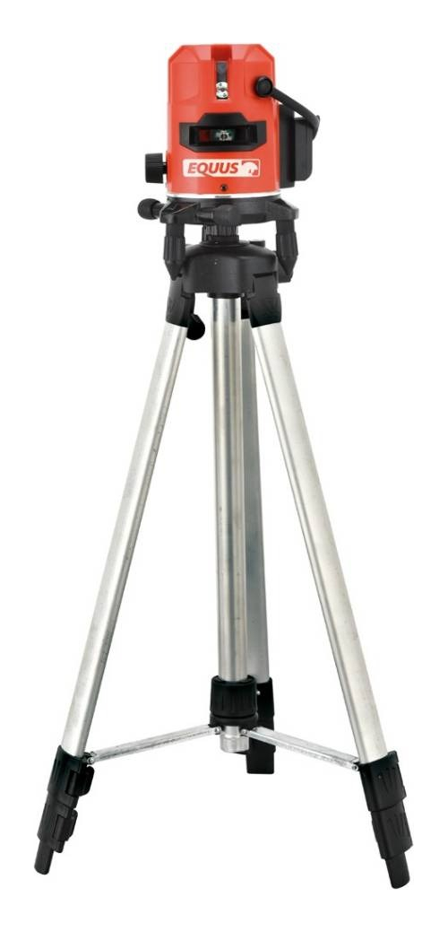 Nivel Laser 360 Verde Autonivelante Alcance 50mt Incluye Trípode Regulable En Altura Equus Gk-3698