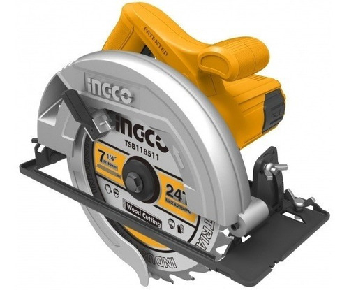 Sierra Circular 1200w 7 1/4 Super Select Ingco Cs18578 Color Anaranjado