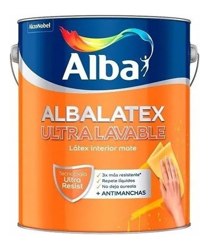 Alba Albalatex Ultralavável Interior Mate 20l Blanco - Imagen 3
