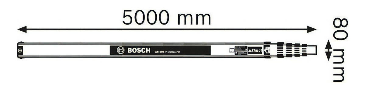 Regla Graduada Bosch Gr 500 5mt P/nivel Optico Y Nivel Lase - Imagen 4