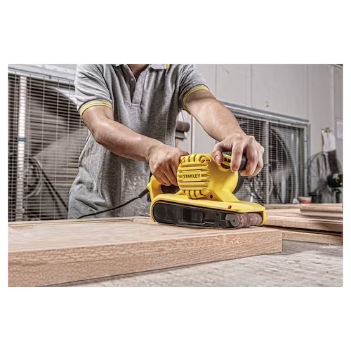 Lijadora De Banda Stanley Sb90 900w 240-380 M/min Color Amarillo - Imagen 7