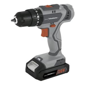 Taladro Percutor Eléctrico Gladiator Tpg613/20c1 Amv Color Gris Frecuencia 50/60