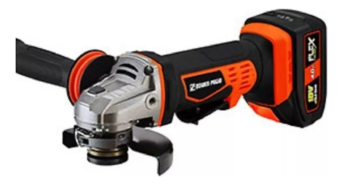 Amoladora 4.5 Pulgadas Batería 18v 4.0ah Dowen Pagio 999318 Color Naranja Frecuencia 50 Hz