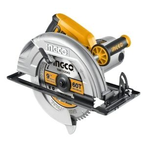 Sierra Circular Industrial De Mano Ingco Cs2358 Disco 9 1/4  Color Amarillo Frecuencia 50/60hz