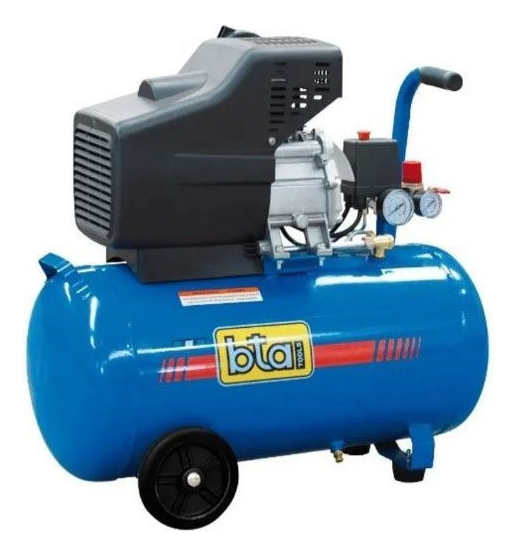 Combo Compresor 50 Litros Motor 2 Hp Bta + Kit 5 Piezas - Imagen 2
