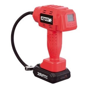 Inflador Compresor Pistola Inalámbrico Equus Equus Color Rojo