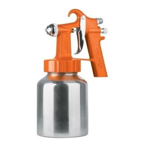 Pistola Para Pintar Truper Con Vaso Aluminio Pipi-27 Ed Color Naranja
