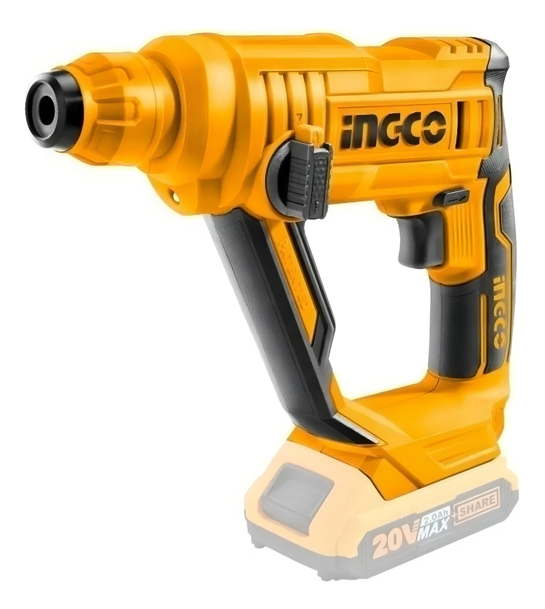 Rotomartillo Electroneumático Ingco P20s Crhli1601 Inalámbrico Amarillo Con 110w De Potencia