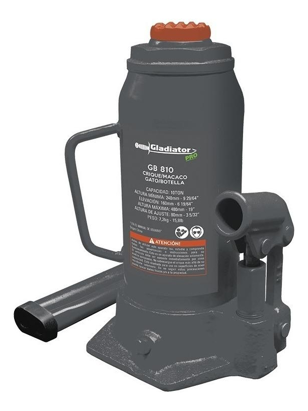 Gato Hidráulico Botella 10 Ton Gladiator Pro Gb810