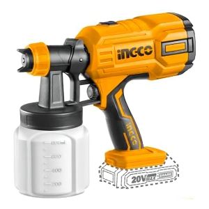 Pistola Rociadora De Pintura Inalámbrica 800ml Ingco Csgli2003 Sin Batería Sin Cargador Color Naranja