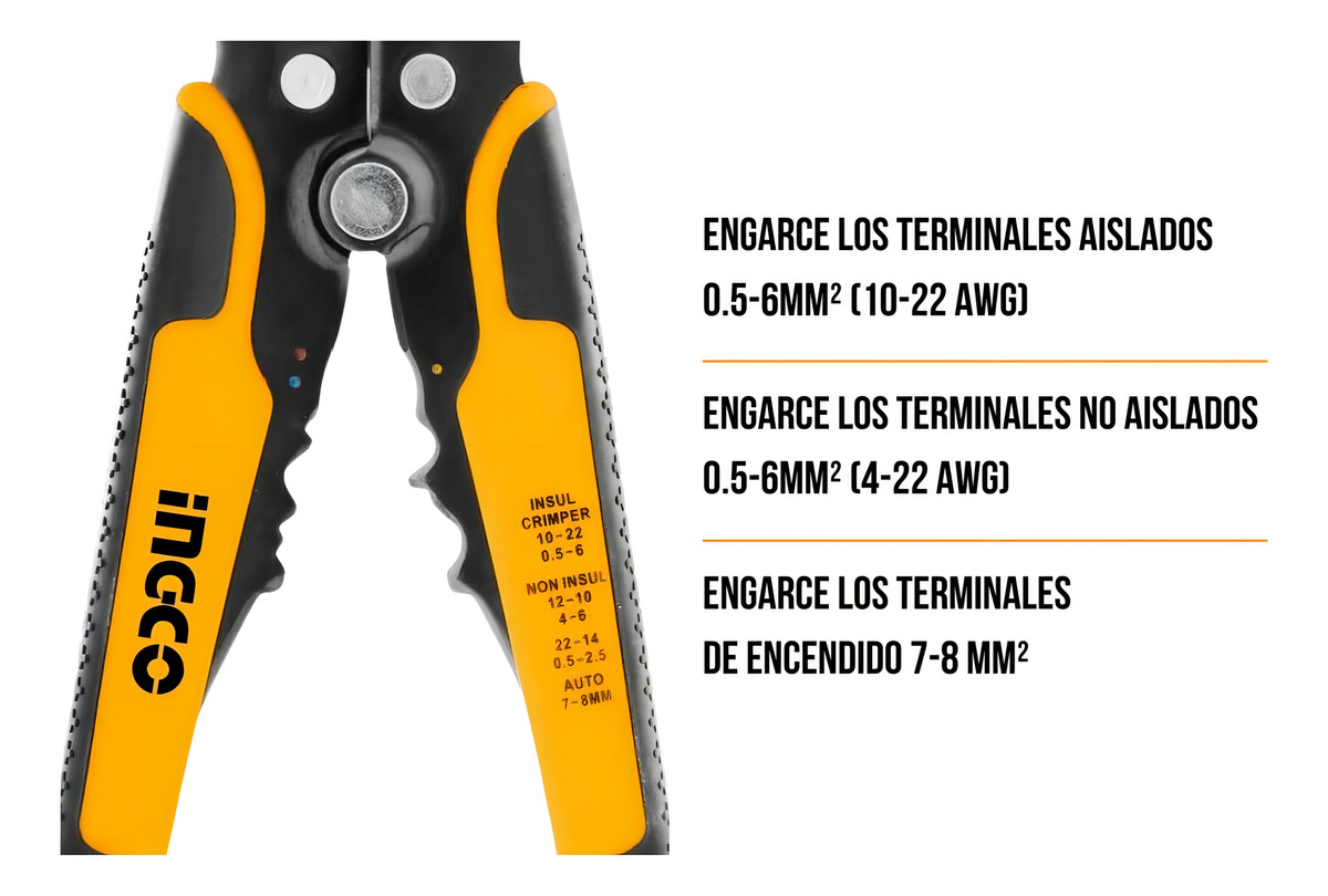 Pinza Pela Cable Pro Automatica Ingco - Imagen 9
