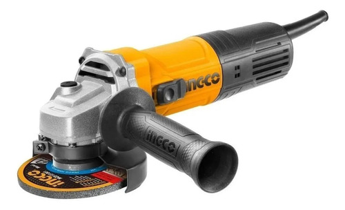 Amoladora Angular 4 1/2 750w Ingco Ag75028 + Disco De Corte Naranja 50 Hz/60 Hz - Imagen 2